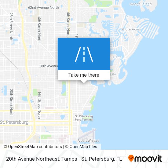 20th Avenue Northeast map