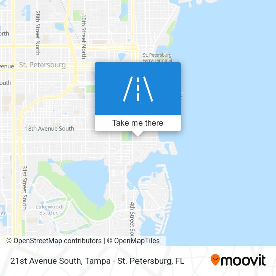 21st Avenue South map