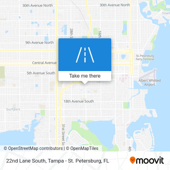 Mapa de 22nd Lane South