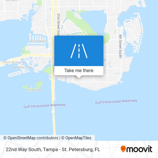 22nd Way South map