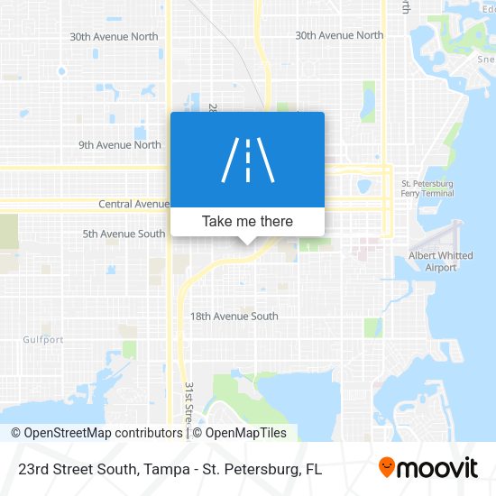 23rd Street South map