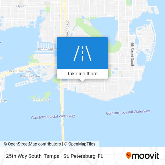 25th Way South map