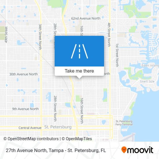 27th Avenue North map