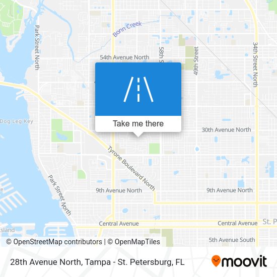 28th Avenue North map