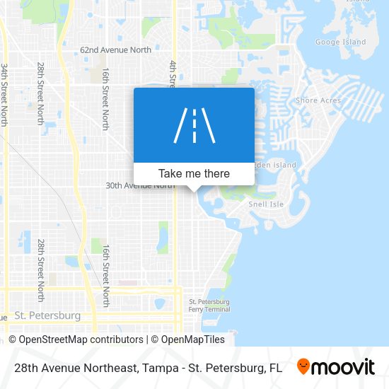 28th Avenue Northeast map