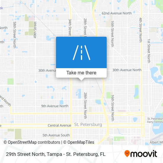 29th Street North map
