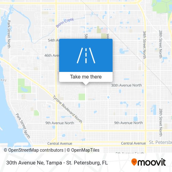 30th Avenue Ne map