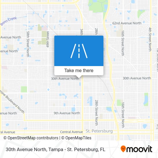 30th Avenue North map