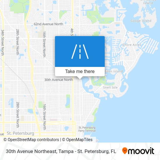 30th Avenue Northeast map