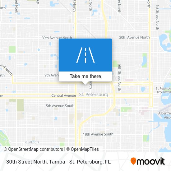 30th Street North map