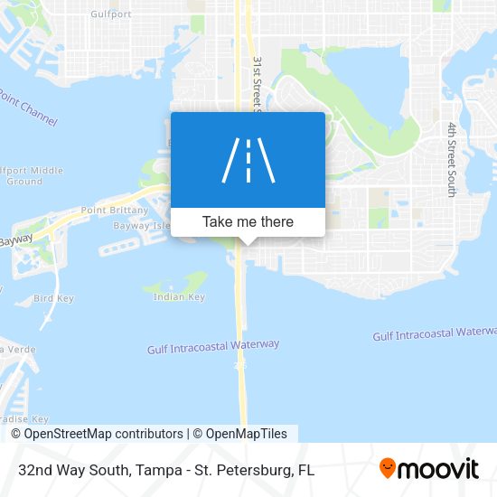 32nd Way South map