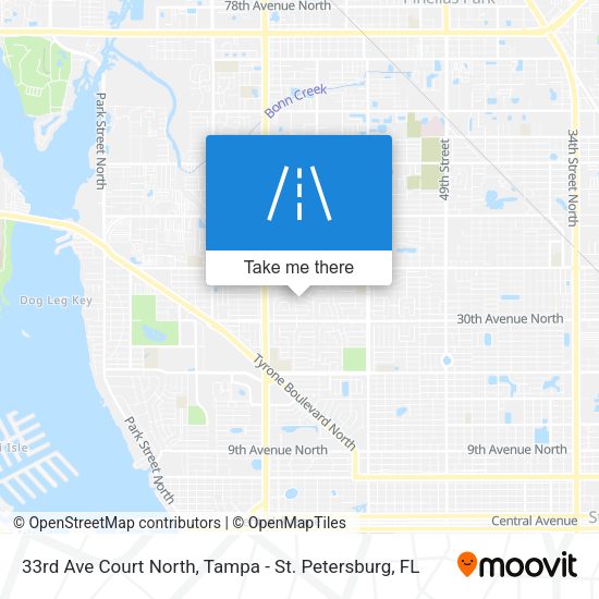 33rd Ave Court North map