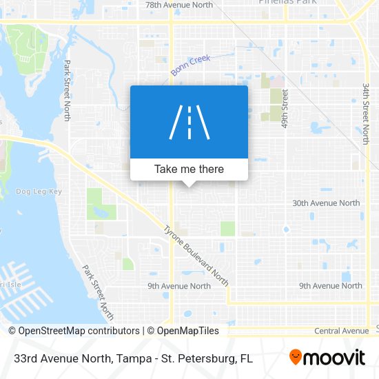 33rd Avenue North map