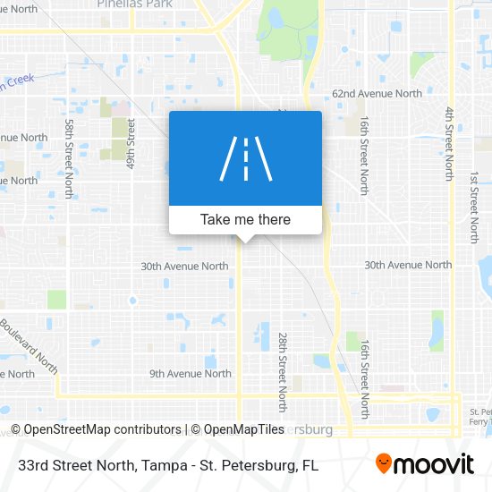 Mapa de 33rd Street North