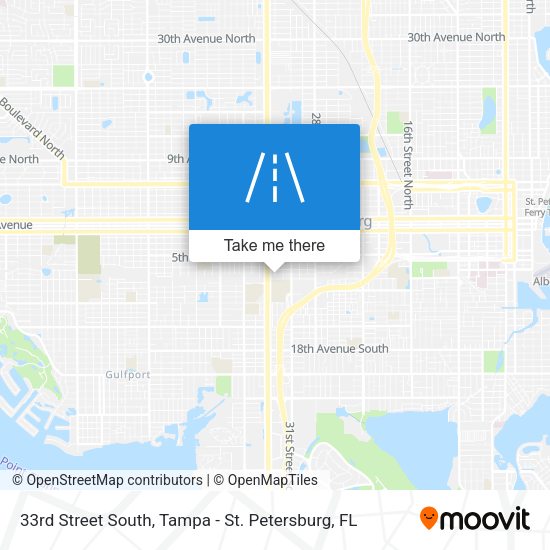 Mapa de 33rd Street South