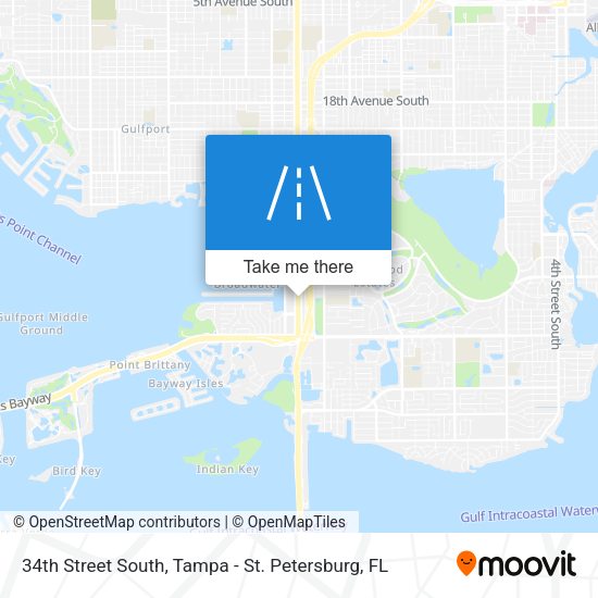 34th Street South map