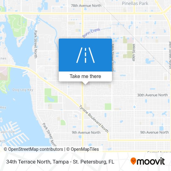 Mapa de 34th Terrace North
