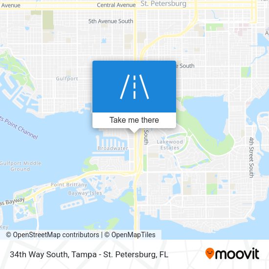 34th Way South map