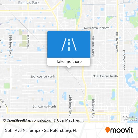 35th Ave N map