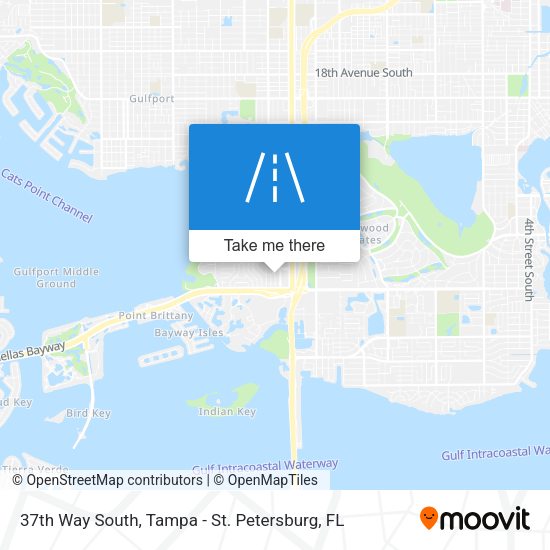 37th Way South map