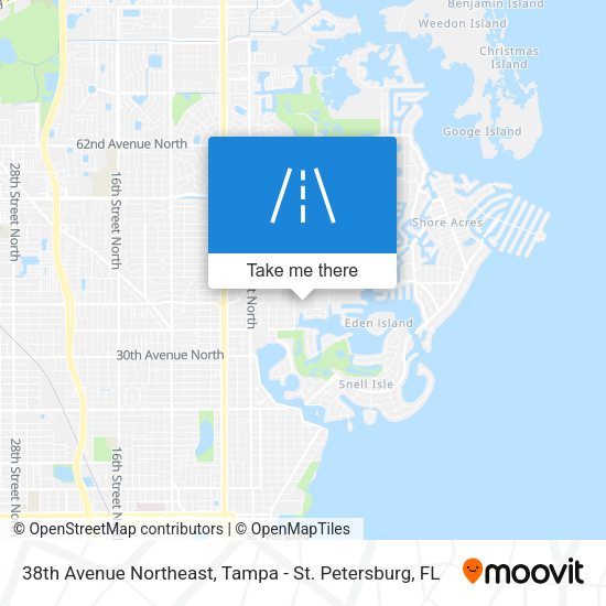 38th Avenue Northeast map