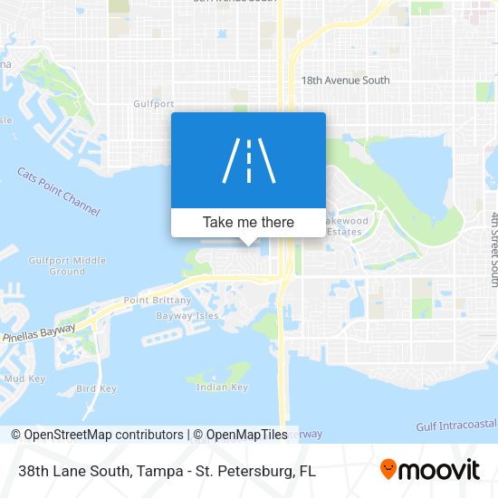 Mapa de 38th Lane South