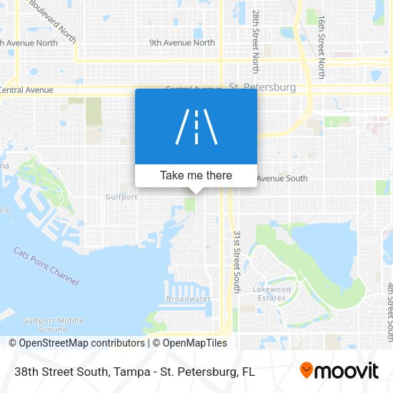 Mapa de 38th Street South