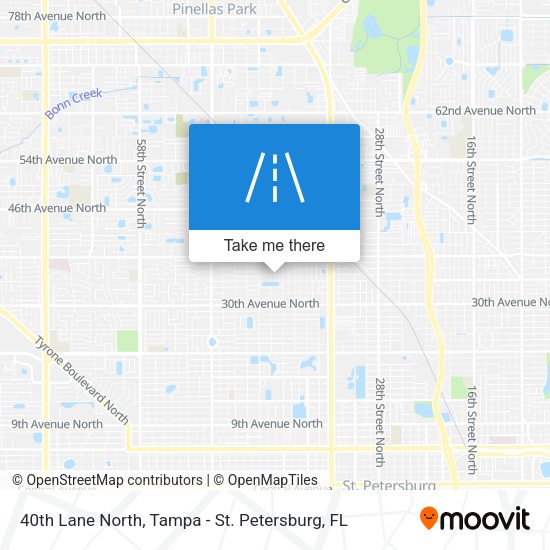 Mapa de 40th Lane North