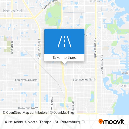 41st Avenue North map