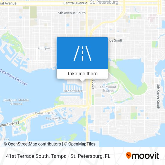 41st Terrace South map