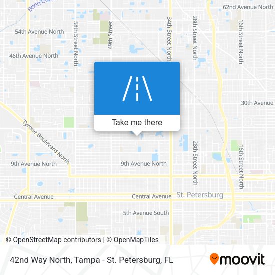 42nd Way North map