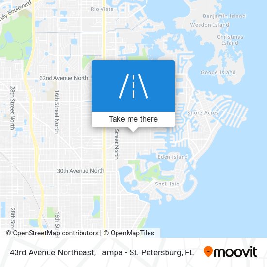 43rd Avenue Northeast map