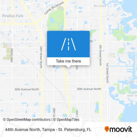 44th Avenue North map