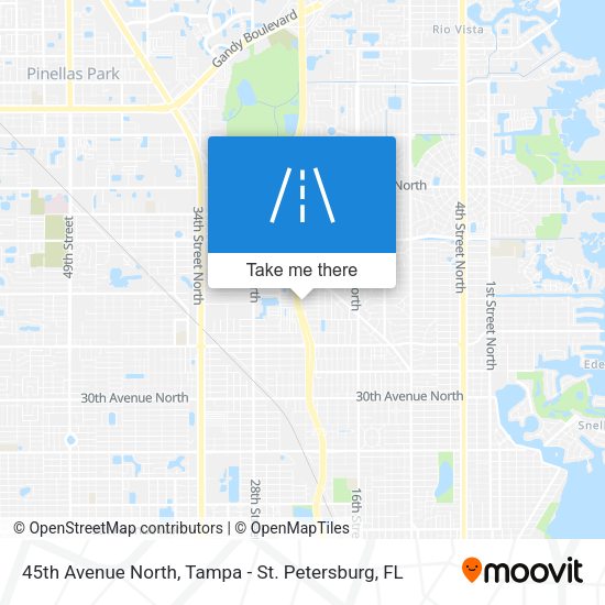 45th Avenue North map