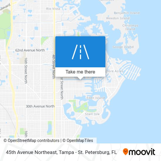 45th Avenue Northeast map