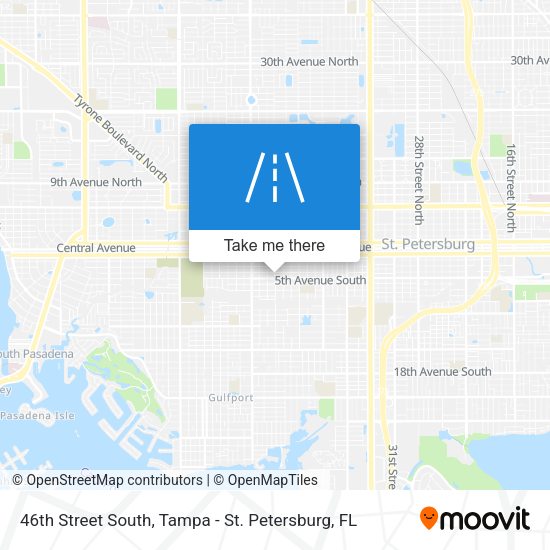 46th Street South map