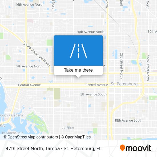 47th Street North map