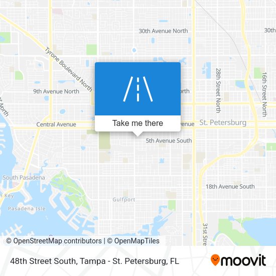 48th Street South map
