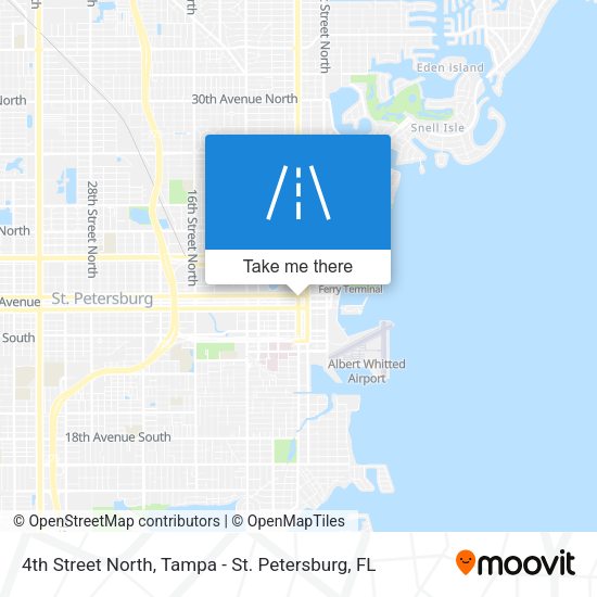 4th Street North map