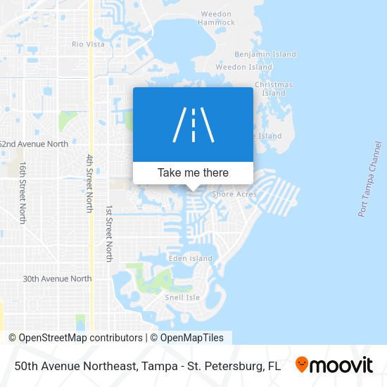 50th Avenue Northeast map