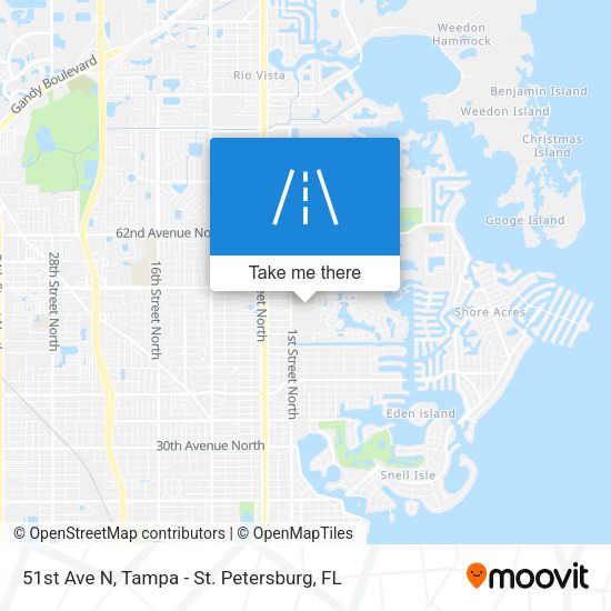 51st Ave N map