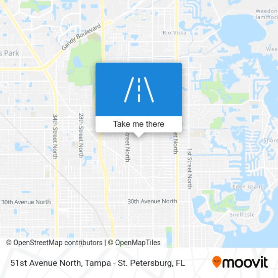 51st Avenue North map