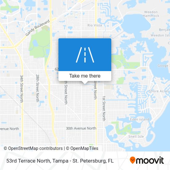 53rd Terrace North map