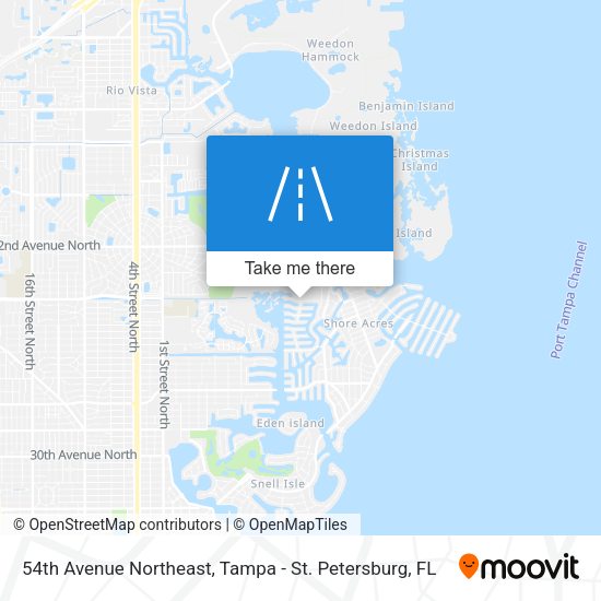 54th Avenue Northeast map