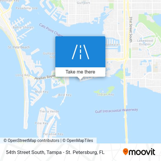 54th Street South map