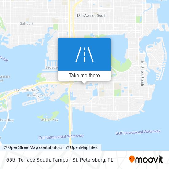 55th Terrace South map