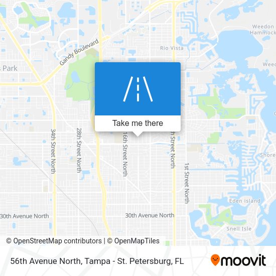 56th Avenue North map