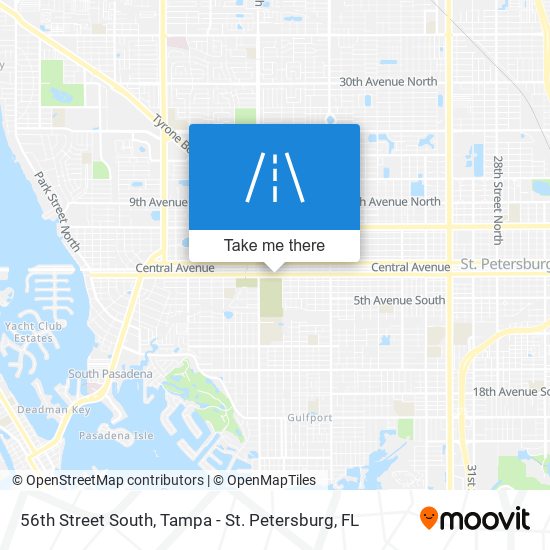 56th Street South map