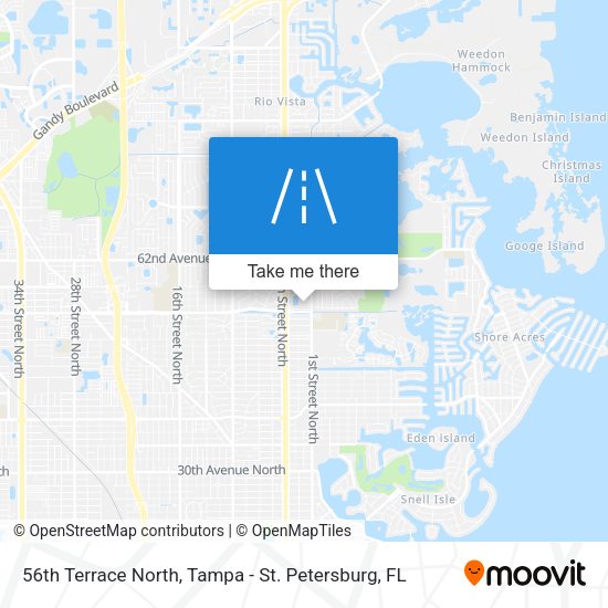56th Terrace North map