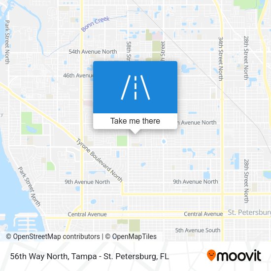 56th Way North map